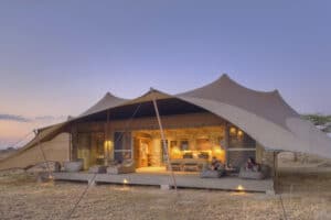 Tanzania - Namiri Plains - Tent exterior