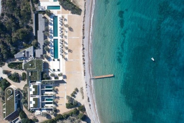 beach club aerial- birds eye view